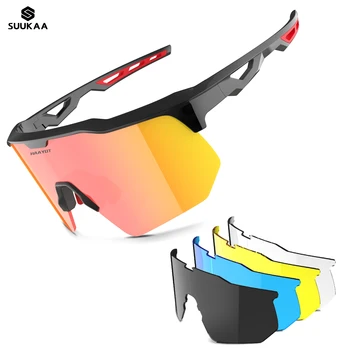 2023 Езда На Велосипеде Солнцезащитные очки UV400 MTB Поляризованные Спортивные Велосипедные Очки Очки Для горного Велосипеда 5 Линз Для мужчин и Женщин