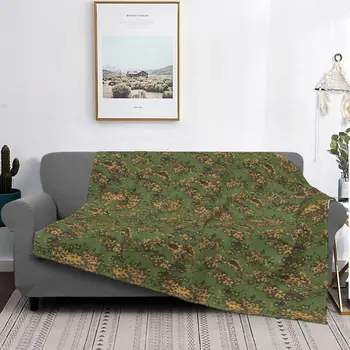Русский лесной камуфляж, русское одеяло из флиса, популярное осенне-зимнее супер мягкое одеяло для кровати, дорожное одеяло.