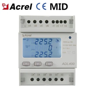 Acrel ADL400 ddsd1352 счетчик энергии однофазный для сети acrel однофазный двухтарифный счетчик adl200acrel adl400 c