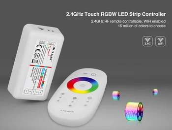 Milight FUT027 2.4 G Беспроводной сенсорный экран RGBW светодиодный контроллер DC12-24A 18A RF пульт дистанционного управления для светодиодной ленты/лампы/светильника