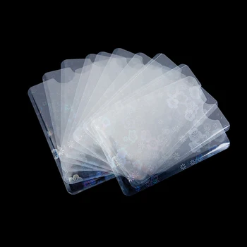 10 шт. Прозрачные вкладыши для карточек, Прозрачные, без кислоты, без CPP, жесткая 3-дюймовая фотокарточка, Голографический протектор, пленка, альбом, папка для карточек, держатель для карточек