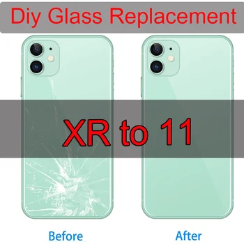 Оригинальная крышка батарейного отсека для iPhone XR, как у 11, Замена поврежденного стекла задней крышки на ленту 3 м для iPhone XR, преобразовать в 11