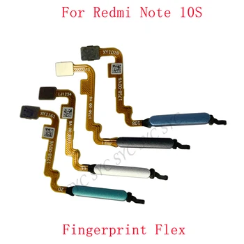 Оригинальная кнопка датчика отпечатков пальцев, гибкий кабель для Xiaomi Redmi Note 10S, запчасти для сенсорного сканера
