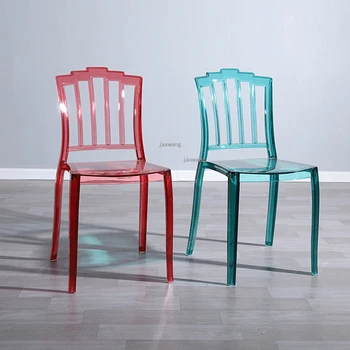 Креативные Дизайнерские Обеденные стулья Современный Прозрачный обеденный стул для свадебного переодевания Гостиничная Пластиковая мебель для дома Muebles De Cocina