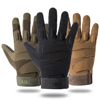 Мужские уличные военно-тактические перчатки, армейские боевые перчатки с полными пальцами, спортивные противоскользящие перчатки для езды на велосипеде, перчатки MTB, износостойкие