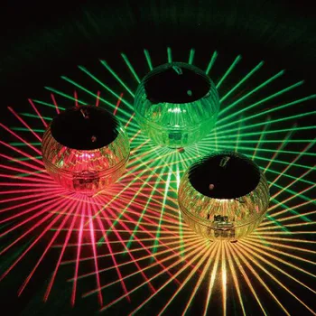 Солнечная Уличная плавающая подводная шаровая лампа, работающая на солнечной энергии, меняющая цвет, ночник для вечеринки у бассейна, Садовая лампа для пруда во дворе