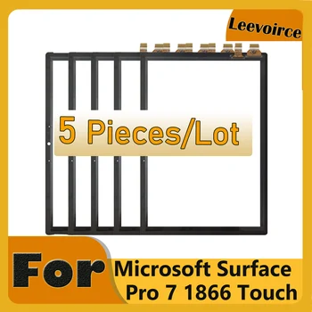 Оптовая продажа 5 штук сенсорного экрана для Microsoft Surface Pro 7 Pro7 1866 Переднее внешнее стекло с сенсорной функцией Запасные части