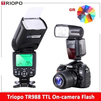 TRIOPO Flash TR988 TTL HSS Встроенная Вспышка С высокоскоростной Синхронизацией Speedlite для Цифровой Зеркальной Камеры Canon Nikon 6D 60D 550D 600D D700 D800