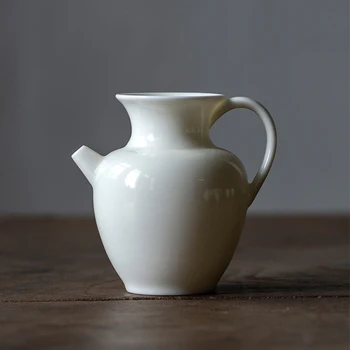 Чайник с Абрикосово-белой имитацией Дыни Song с ручкой, Зеленый Чайник, Керамическая Мужская Чашка, Ваза, Горшок с Чайной чашкой Fair Cup Tea Sea
