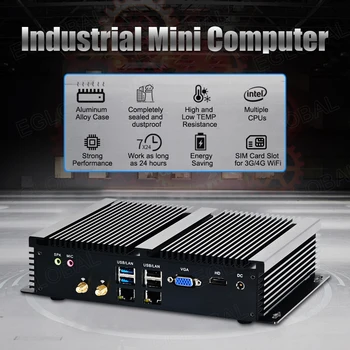 2023 Глобальный Промышленный МИНИ-ПК Intel KABYLAKE 14-нм ПРОЦЕССОР Intel Core i5 8250U 1,6 ГГц Четырехъядерный HDMI VGA Прочный Мини-компьютер