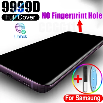 УФ-Закаленное Стекло Для Samsung Galaxy S10 S20 S21 Note 20 Plus Ultra Screen Protector S8 S9 Note 8 9 10 Plus S10E Защитное Стекло