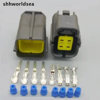 shhworldsea 4P Контактный разъем датчика кислорода 1,8 мм мужской женский водонепроницаемый автоматический электрический разъем для MAZDA KIA 174259-2 174257-2