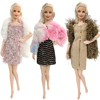 NK 3 Комплекта Новейшее платье принцессы 1/6 Благородная юбка Модная повседневная одежда для куклы Барби Аксессуары Лучшая игрушка в подарок для девочки