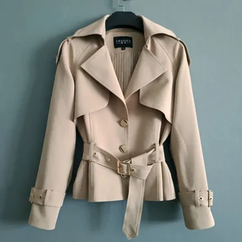 2023 Новая осенняя Корейская свободная женская куртка с длинным рукавом, короткая ветровка, женские куртки, повседневное базовое пальто, Верхняя одежда, топы