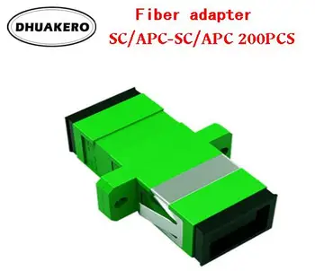 бесплатная доставка AB27D SC/APC-SC/APC 200шт Волоконно-оптический соединитель с симплексным режимом, фланцевый соединительный адаптер