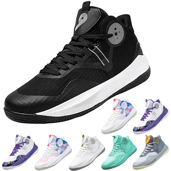 Новая молодежная повседневная спортивная обувь для мальчиков и девочек, баскетбольная обувь для школьных спортивных тренировок, кроссовки для бега, студенческая уличная обувь 34-45