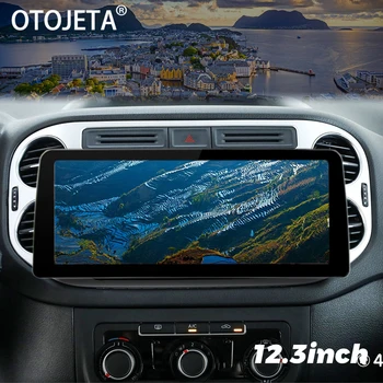 12,3-дюймовый Экран Android 13 Автомобильный Видеоплеер 2Din Радио Стерео Для Volkswagen Tiguan 2006-2016 GPS Мультимедийное Головное Устройство Carplay