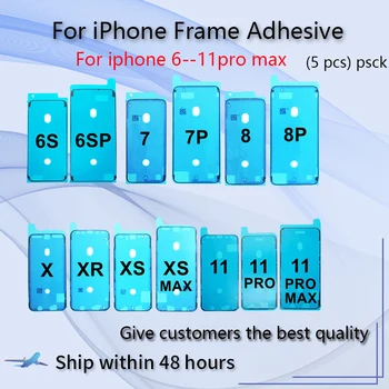 Для iphone 6S 6s 7 8 Plus X XS XR Xs Max 11 Pro 11 Pro Max Дигитайзер Рамка Клей Клейкая Водонепроницаемая Наклейка Рамка Уплотнительная Лента Клей