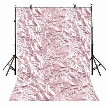 розовый фон Millennium размером 5х7 футов, Яркие морщины, пластиковый бумажный фон для фотосъемки, Студийный Реквизит