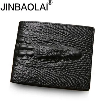 2023 Кошелек из крокодиловой кожи, крокодиловый клатч, кошелек со скрытым карманом, кожаный мужской кошелек Billeteras Masculinas Porta Moedas