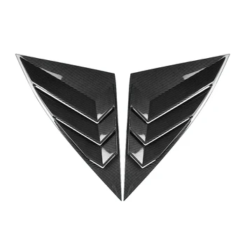 Для Hyundai Tucson 2021-2023 Жалюзи на задние боковые стекла Треугольные Оконные Стеклянные жалюзи Аксессуары - ABS из углеродного волокна