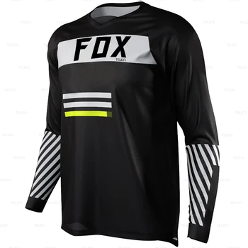 2023 Enduro fox teleyi Mtb Джерси С Длинным Рукавом Велосипедная Майка Для Скоростного Спуска Camiseta Футболка для Мотокросса Mx Mountain Bike Clothing