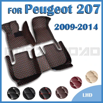 Автомобильные коврики для Peugeot 207 2009 2010 2011 2012 2013 2014, автомобильные накладки для ног, автомобильные ковровые покрытия, Аксессуары для интерьера
