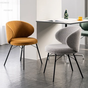 Обеденные стулья из скандинавской ткани, мебель для дома, Современный ресторан, стулья для переговоров в отеле, Легкие Роскошные стулья для столовой
