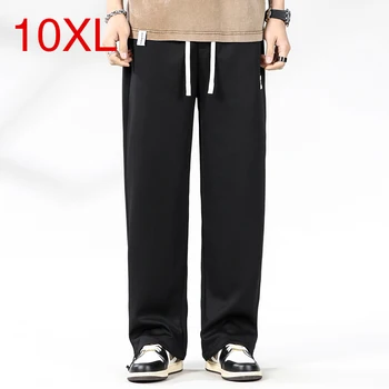 10XL Мужская Мода Уличная одежда в Корейском стиле, Мешковатые Брюки, Джинсовые Повседневные брюки с завязками Оверсайз 2023 г.