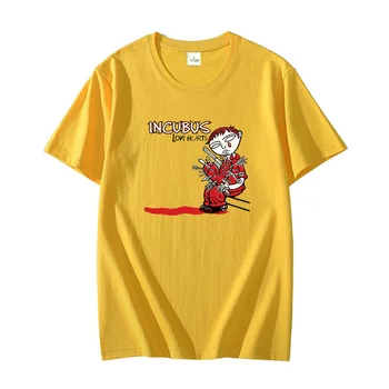 Классическая хлопковая футболка Incubus Love Hurts, футболки с изображением рок-группы, футболки, топы, Летняя футболка оверсайз с круглым вырезом, мужская одежда