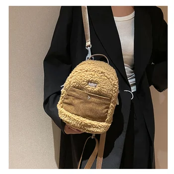 Зимняя теплая плюшевая сумка-тоут 2023, маленькие сумки роскошного дизайна для женщин, сумка-мессенджер через плечо, сумки для покупок, сумка для мобильного телефона