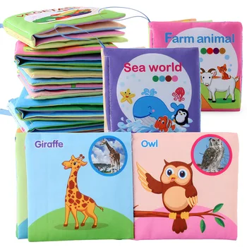 Кукольные тканевые книги для новорожденных, развивающие тканевые книги для детей, раннее обучение, развивающие познание, чтение, книжные головоломки, игрушки игрушк