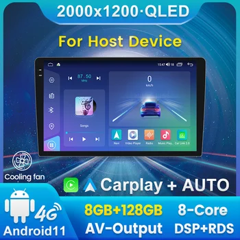 2K QLED Универсальное Автомобильное Мультимедийное Радио Android 11 GPS Навигация Для TOYOTA VIOS CROWN CAMRY HIACE PREVIA COROLLA RAV4 Камера