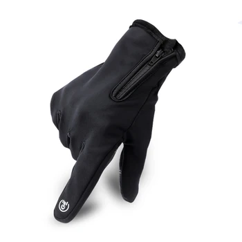 Зимние перчатки Мужские Женские ветрозащитные теплые нескользящие перчатки для вождения с сенсорным экраном