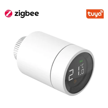 Tuya Smart ZigBee Термостатический клапан радиатора TRV Программируемый регулятор температуры привода радиатора Поддержка Alexa