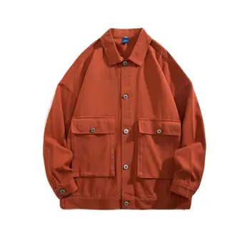 Весенне-осенняя новая однотонная японская мужская куртка высокого качества