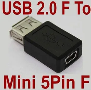 Оптовая продажа 50 шт. /лот Mini USB 5pin Разъем-розетка USB A Type 2.0 Адаптер-удлинитель