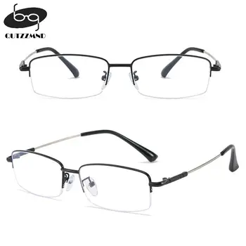 Блокирующие синий свет Студенческие очки для близорукости в металлической оправе с квадратным градусом, очки для чтения, Защита глаз Высокого качества