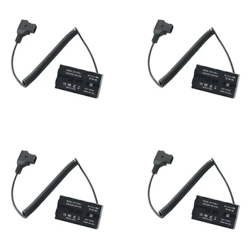 4-кратный кабель адаптера питания для разъема D-Tap к фиктивной батарее NP-F для Sony NP F550 F570 F770 NP F970