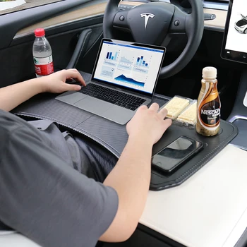 Для Tesla 2021-2022, модель 3, Модель Y, автомобильное Рулевое колесо, настольная доска, настольный ноутбук, держатель для подноса для Кейтеринга, Аксессуары для украшения