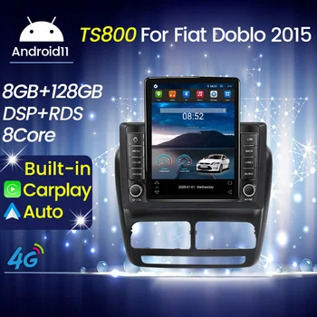 Для Tesla Вертикальный Экран Android 11 Автомобильный Радиоприемник Видео GPS Навигация Стерео Для FIAT Doblo Opel Combo Tour 2010 2011 2012 - 2015