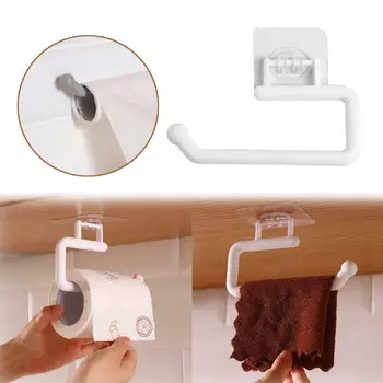 Настенный держатель для туалетной бумаги Пластиковый Аксессуар для ванной кухни Рулон бумаги Аксессуары для салфеток Полотенца Держатели Полка для дома