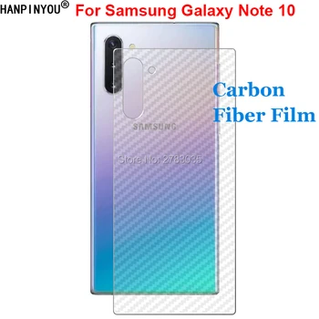 Для Samsung Galaxy Note 10 Note10 3D защитная пленка для заднего экрана из углеродного волокна с защитой от отпечатков пальцев (не закаленное стекло)