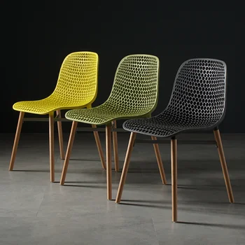 Дизайнерское кресло Nordic Home, Модное Простое современное кресло для приема гостей, креативное выдолбленное кресло со спинкой в виде пчелиных сот