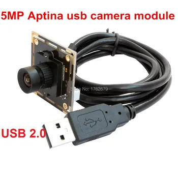 2592 (H) X 1944 (V) 5-мегапиксельная веб-камера HD CCTV USB camera board Aptina MI5100 CMOS USB PCB модуль камеры с объективом 3,6 мм