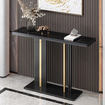 Консольные столики из скандинавского ферросплавного мрамора для домашней мебели Консольный шкаф В новом китайском стиле для дома, стол для гостиной, прихожей