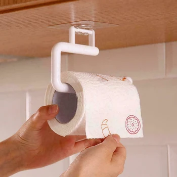 Подвесной держатель туалетной бумаги в рулоне, Вешалка для полотенец, Кухонный шкаф, Рулон бумаги для кухни, Аксессуары для ванной комнаты