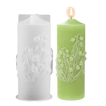 Форма для свечного воска, термостойкий и многоразовый контейнер для свечей, форма для свечи из смолы, Цилиндрическая свеча, силиконовая форма для домашнего декора