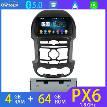 Для Ford Ranger 2011-2014 4G LTE Android 10 PX6 4G + 64G Bluetooth 5,0 GPS Радио Автомобильный DVD Мультимедийный Плеер Carplay DSP Авто Стерео