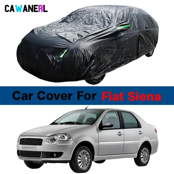 Водонепроницаемый Черный чехол для автомобиля, защита от ультрафиолета, Снега, дождя, пыли, для Fiat Siena Petra Palio